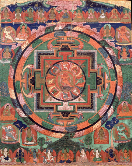 'Five Deity Mandala', Tibet, 17th century